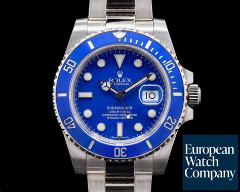 rolex submariner date 116619lb|Rolex Submariner 116613 40mm blue.